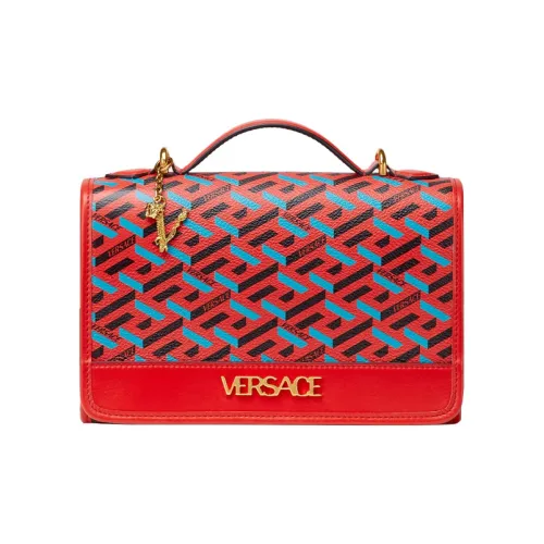 FANSIZHE Cow Leather Maze Shoulder Bag Handbag Women's Red