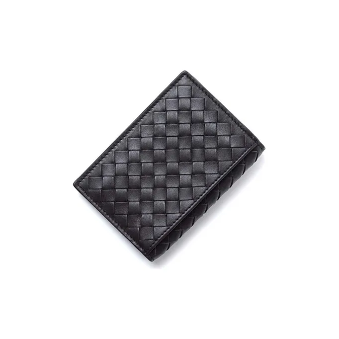 Bottega Veneta Cow Leather Wallet Men's Black-2
