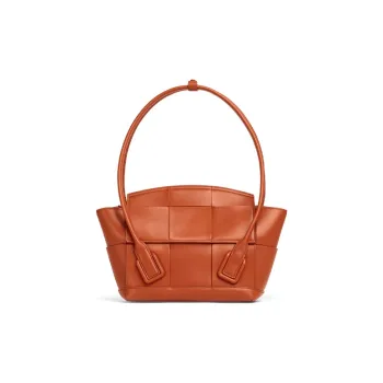 Bottega Veneta ARCO Cow Leather Handbag, Shoulder Bag Women's Brown