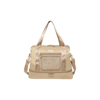 FILA Logo Shoulder Bag, Crossbody Bag, Handbag Regular Unisex Beige