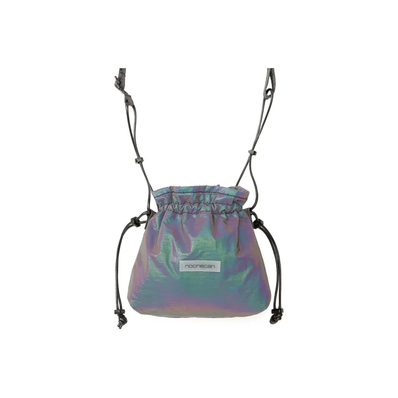 COMBACK Polyamide Coin Purse Handbag, Crossbody Bag Mini Women's Black/Space Silver/Multicolor-3