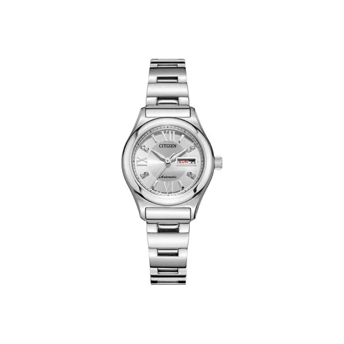 CITIZEN Automatic Mechanical Sunstar Double Display Stainless Steel Case Strap Wmns
