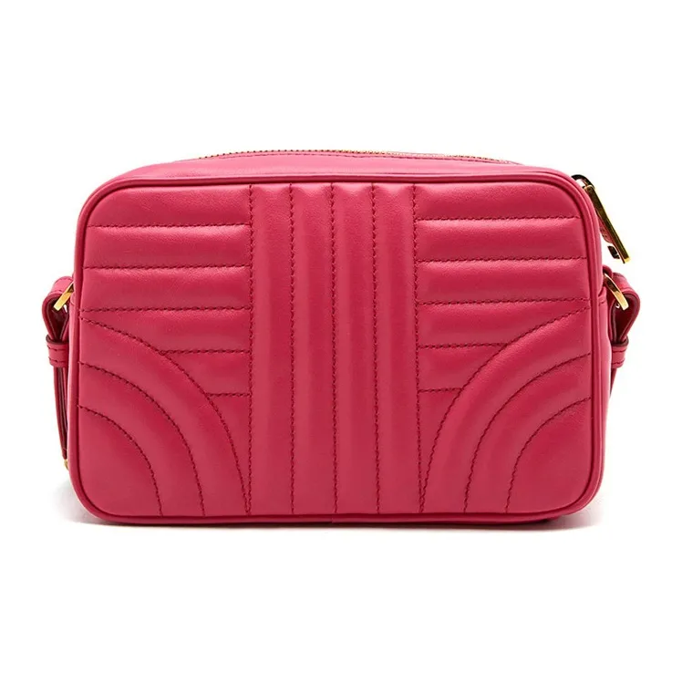 PRADA Diagramme Calfskin Camera Bag Shoulder Bag Crossbody Bag Women's Pink-2