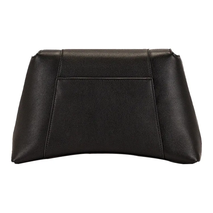Balenciaga Downtown Soft Calfskin Shoulder Bag Women's Black-4