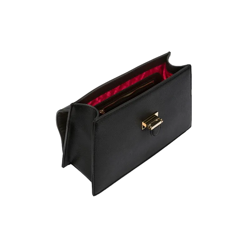 LOVE MOSCHINO PU Small Square Bag Handbag, Shoulder Bag Women's Black-2