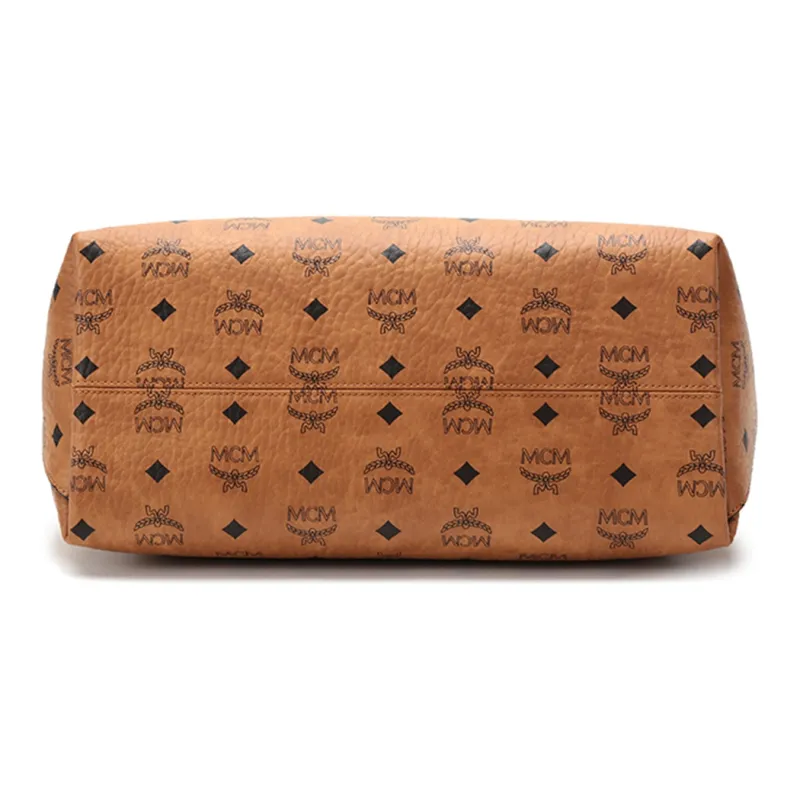 MCM Klara Hobo Large Visetos Cognac-4