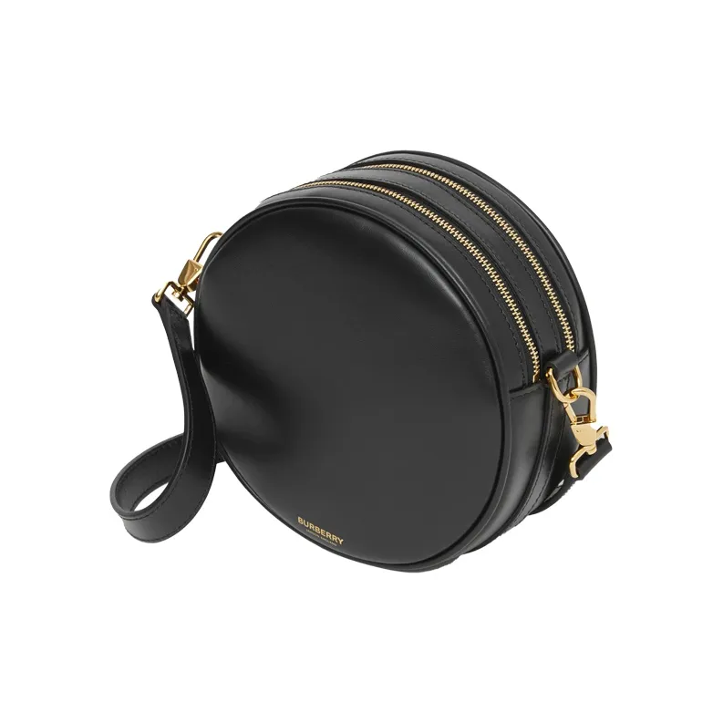Burberry Louise Cow Leather Round Bag Fanny Pack Handheld Shoulder Bag Crossbody Bag Women's Black-1