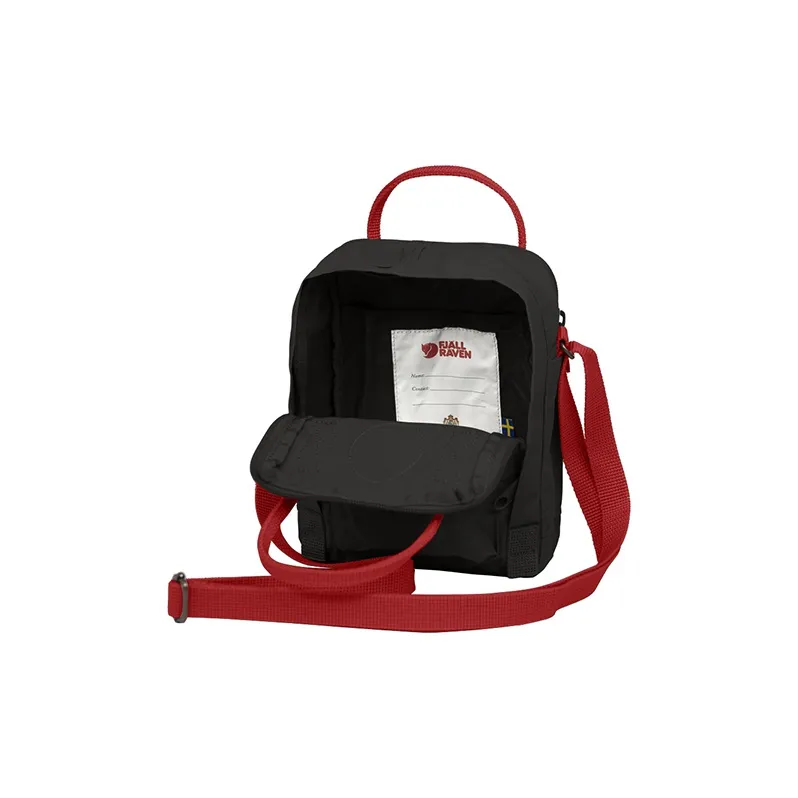 Fjallraven Polyethylene With Nylon Crossbody Bag, Shoulder Bag Trumpets Unisex Red, Black & Multicolor-3