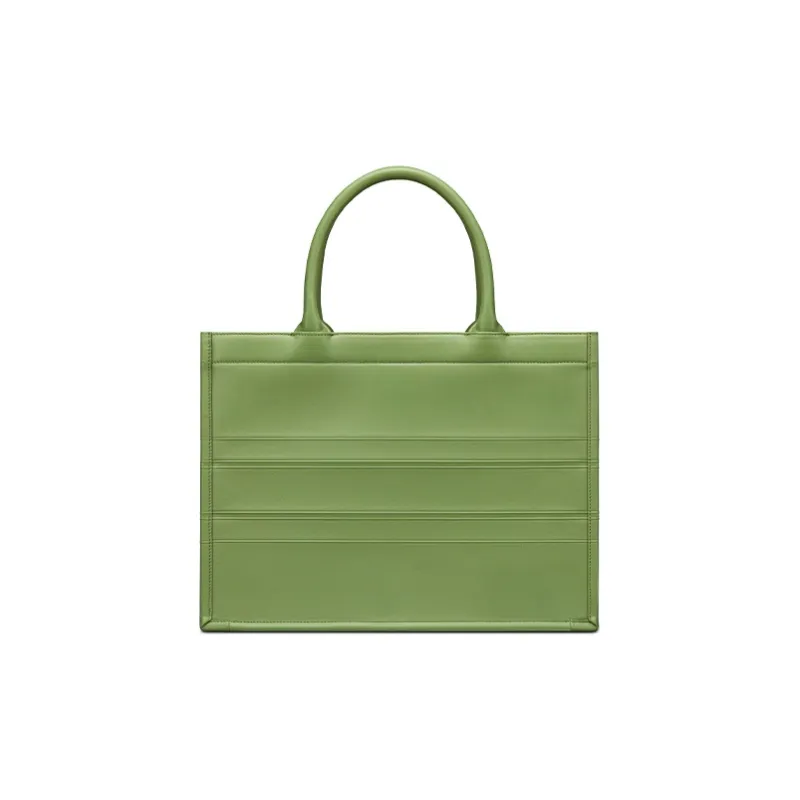 DIOR BookTote Cow Leather Tote Bag Shopping Bag Shoulder Bags Handbags Regular Women's Willow Green-2