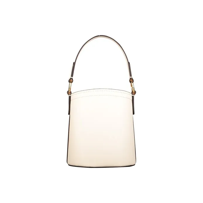 MICHAEL KORS Aidy Leather Water Bucket Bag Handheld Handbag Crossbody Bag Small Size Women's Ecru-3