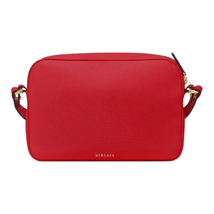 FANSIZHE La Medusa Cow Leather Camera Bag Shoulder Bag Crossbody Bag Women's Red-2