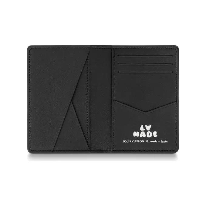 LOUIS VUITTON X Nigo Pocket Organizer Monogram Black-3