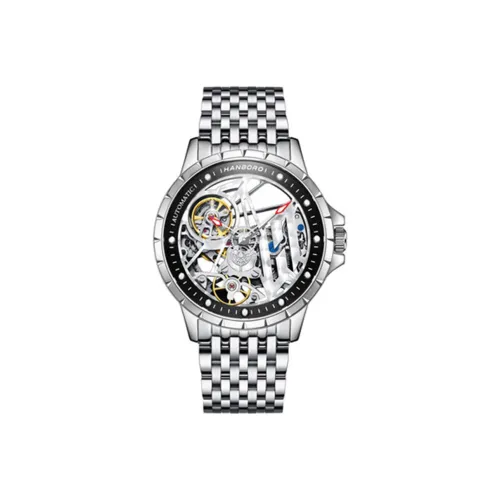 HANBORO Hollow Series Automatic Mechanical Movement Watch Men's Watches Cut Out Dial HBR906.2 BB