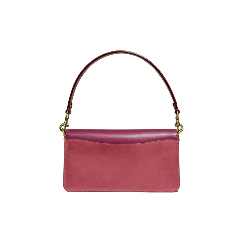 COACH Tabby Leather Dionysus Shoulder Bag, Handbag Medium Size Women's Brown Red-2