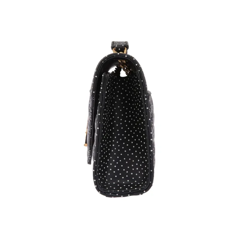 SAINT LAURENT ENVELOPE Quilting Leather Envelope Bag Shoulder Bag Crossbody Bag Women's Black-3