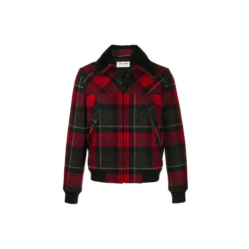 SAINT LAURENT Jackets Men Red