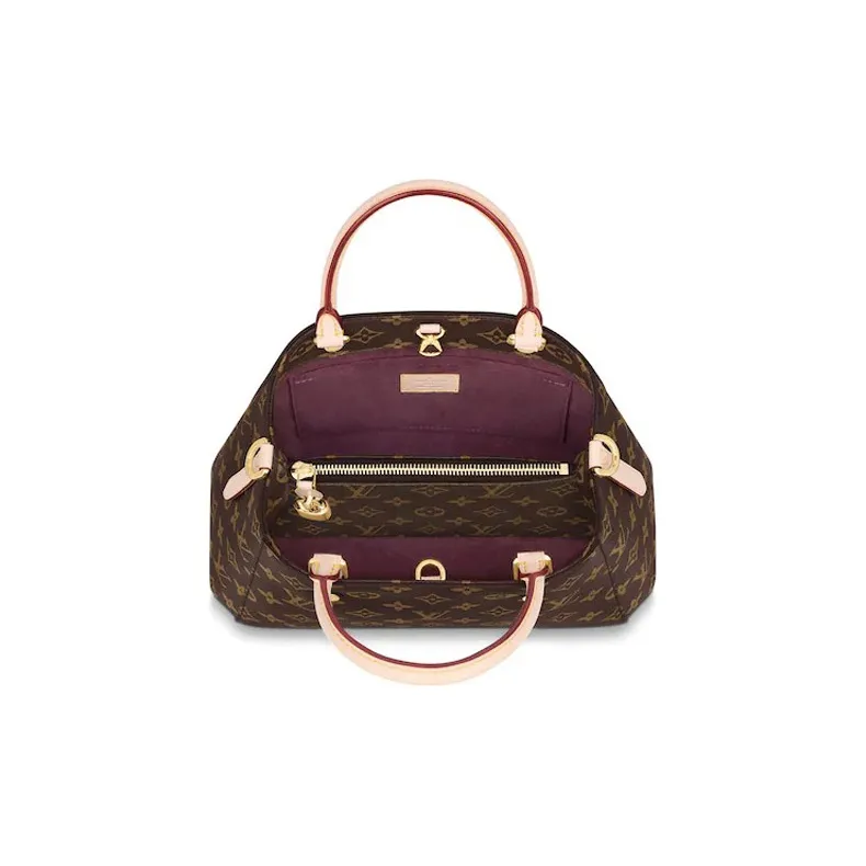 LOUIS VUITTON Montaigne Monogram BB Burgundy Lining Handbag-3
