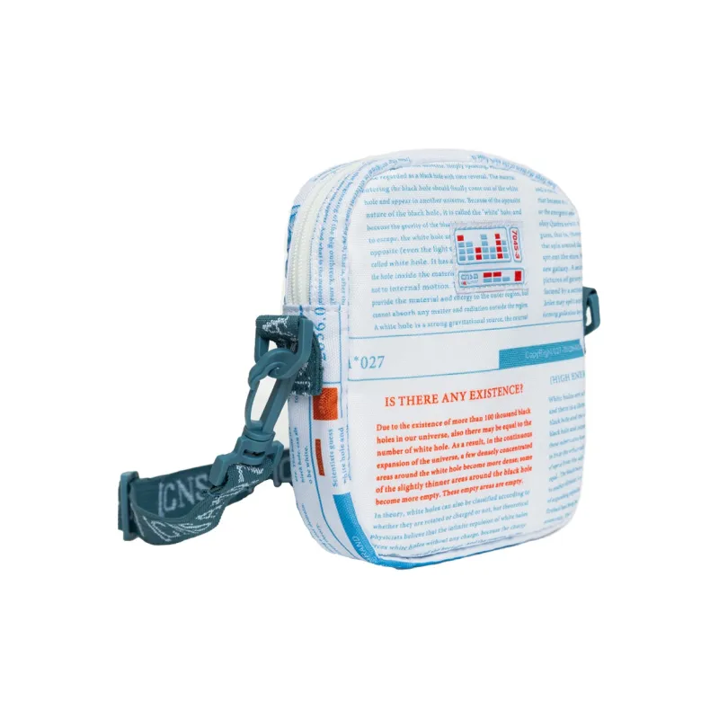 FEAROM Polyester Portable Crossbody Bag, Shoulder Bag Regular Unisex White/Blue-2