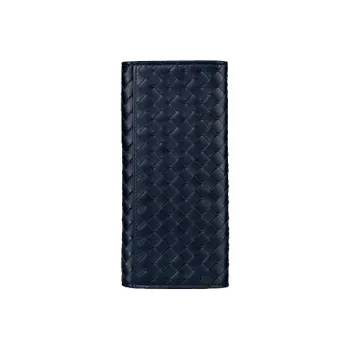 Bottega Veneta Cow Leather Wallet Unisex Tourmaline Blue