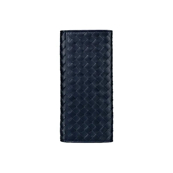 Bottega Veneta Cow Leather Wallet Unisex Tourmaline Blue-0
