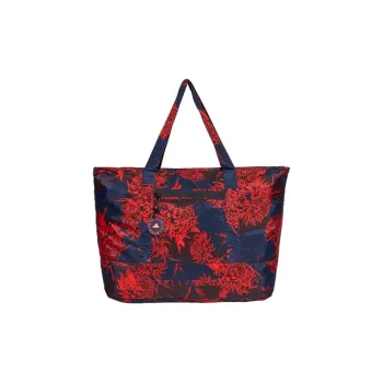 Adidas Polyester Tote Bag, Shopping Bag, Shoulder Bag, Handbag Regular Women's Navy Blue/Red