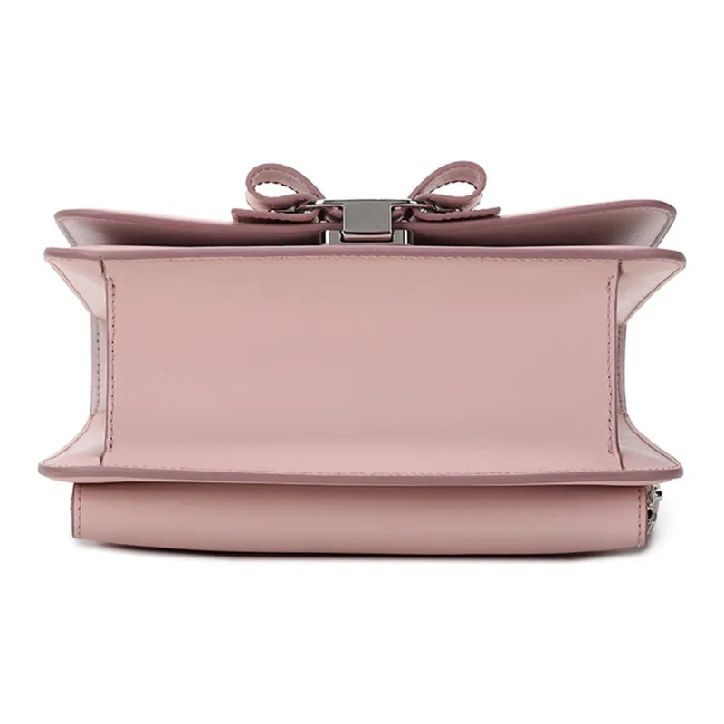 FERRAGAMO Vara Cow Leather Shoulder Bag Crossbody Bag Women's Light Pink Red-4