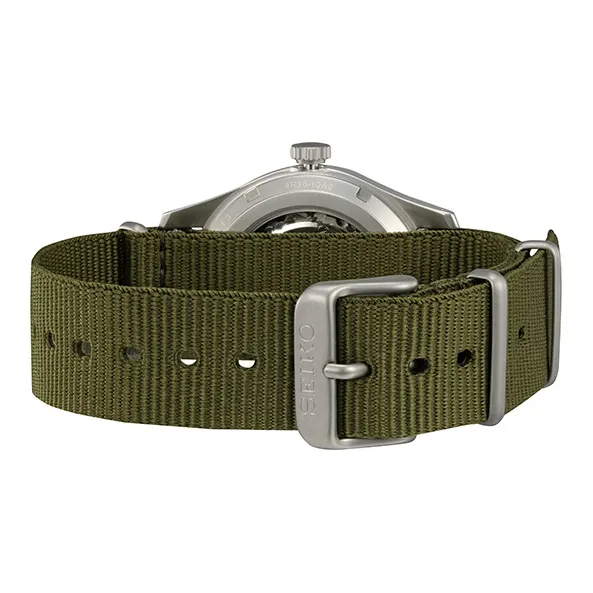 SEIKO Mechanical Movement Nylon Strap Watch Men's Watch Green Dial SRPG33K1-2
