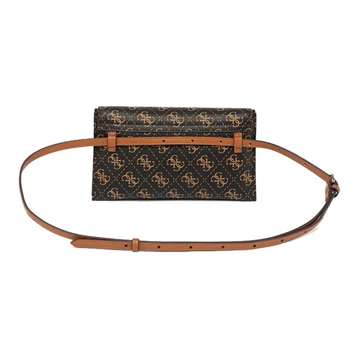 GUESS PU 3-in-1 Fanny Pack Envelope Bag Small Size Women's Black-1