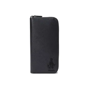 PRADA Saffiano Leather Wallet Men's Black