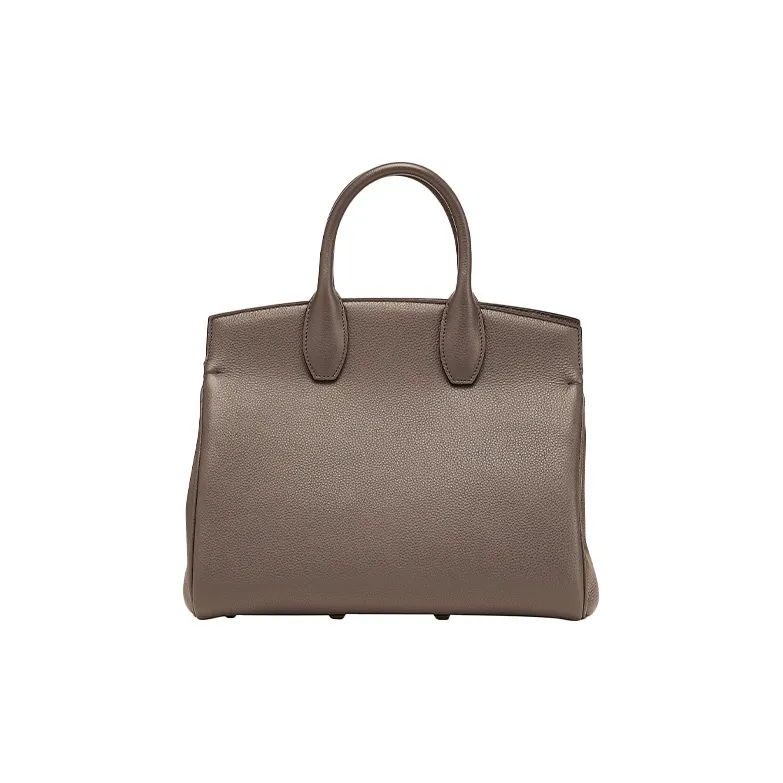 FERRAGAMO Cow Leather Handbag Regular Women's Gray-2