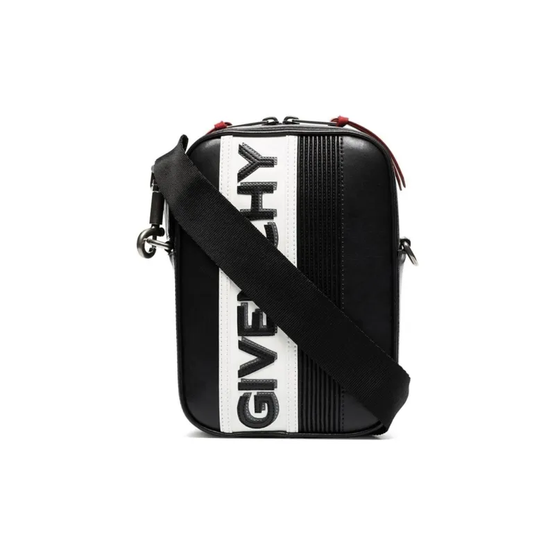 Givenchy Leather Crossbody Bag, Shoulder Bag Men's Black-0