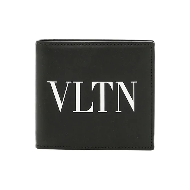 Valentino Cow Leather Wallet Men's Black-0