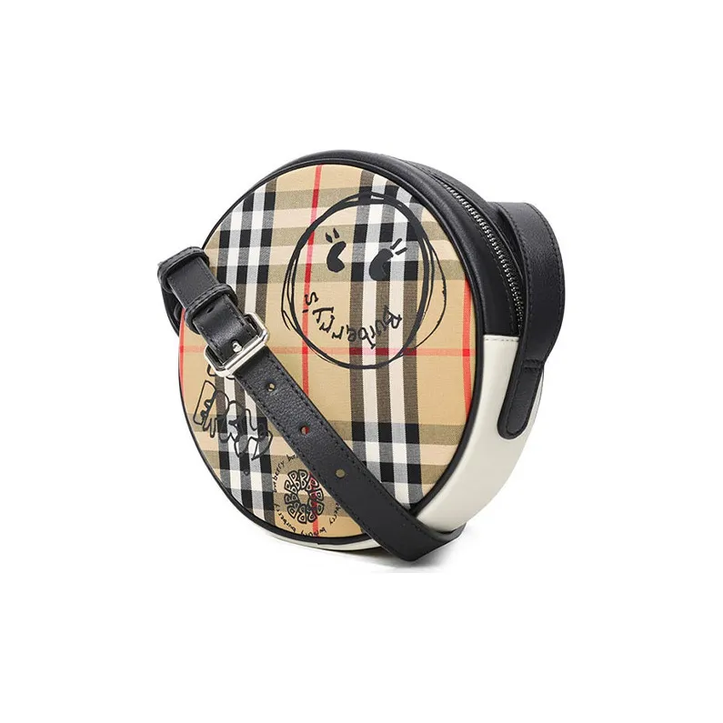 Burberry PVC Shoulder Bag Women's Brown & Multicolor-1