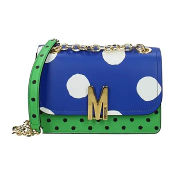 MOSCHINO Leather Crossbody Bag, Shoulder Bag Women's Green