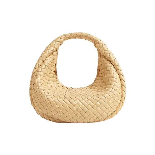 Bottega Veneta Sheepskin One Shoulder Handbags Mini Women's Rice Porridge Color