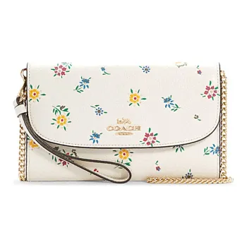 COACH Gemma Leather Handbag Shoulder Bag Crossbody Bag Small Size Women's White