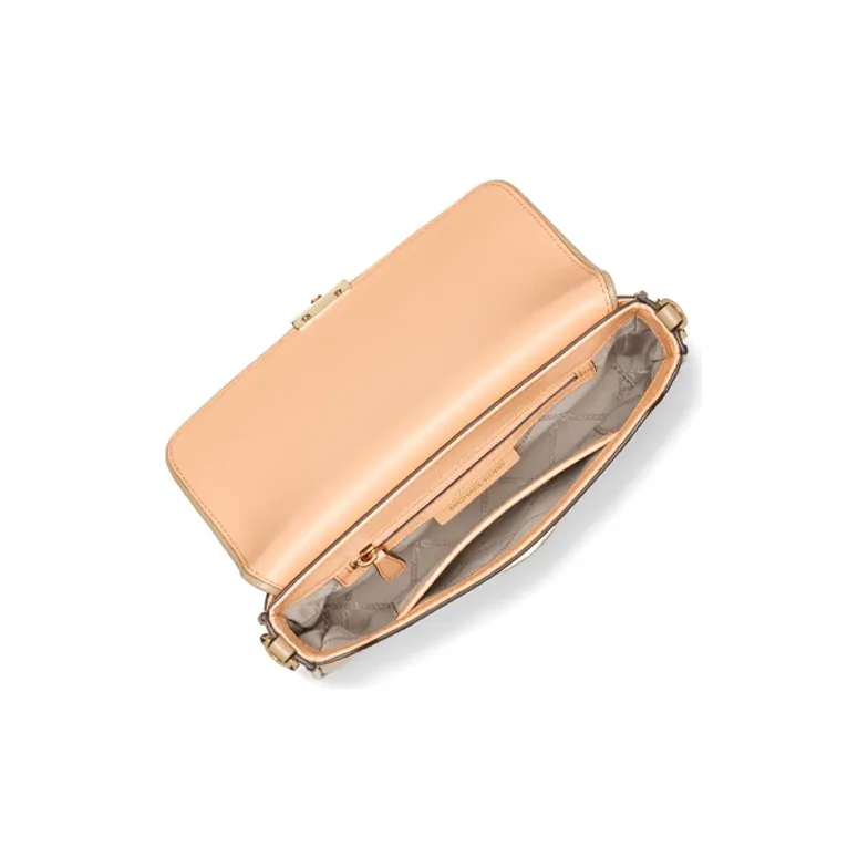 MICHAEL KORS Bradshaw Leather Handbag Shoulder Bag Small Size Women's Light Orange-1