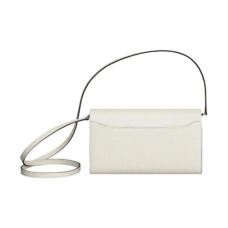 HERMES Constance To Go Epsom Leather Wallet, Handheld Shoulder Bag, Crossbody Bag Women's 10 Craie Milkshake White-1