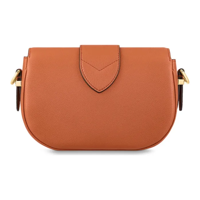 LOUIS VUITTON Pont Calfskin Shoulder Bag, Crossbody Bag Medium Size Women's Golden Orange-1