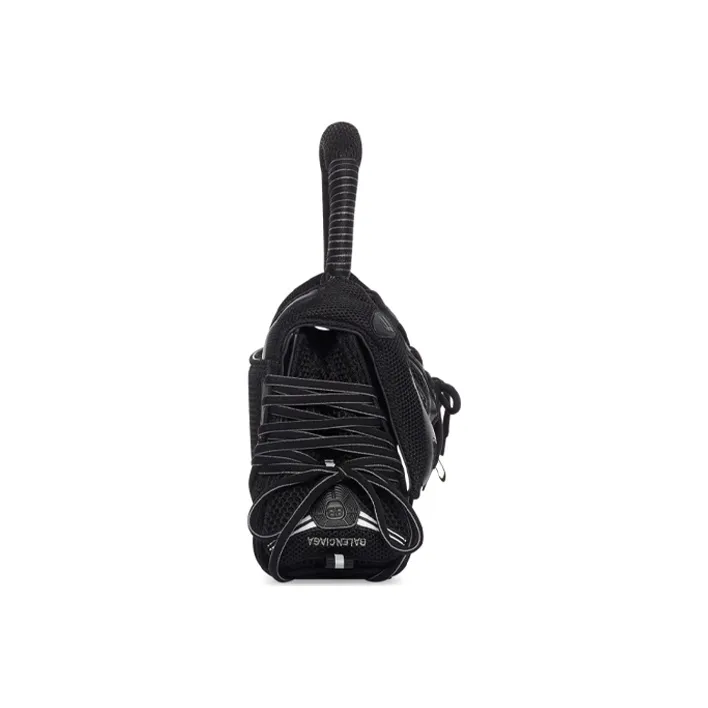 Balenciaga Hourglass Leather Hourglass Bag, Handbag, Shoulder Bag, Crossbody Bag Trumpets Women's Black-1