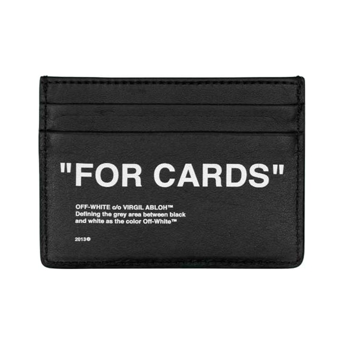 Off white card holder red best sale