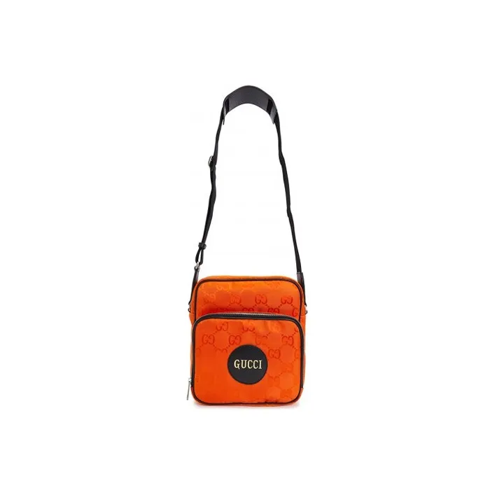 GUCCI Nylon Off The Grid Messenger Bag Orange-5