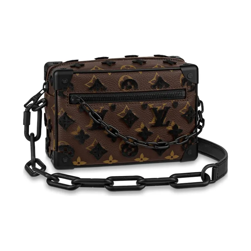 LOUIS VUITTON Mini Soft Trunk Monogram Tuffetage Black-0
