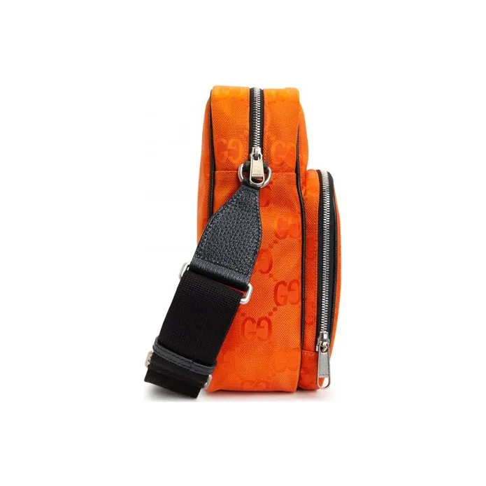 GUCCI Nylon Off The Grid Messenger Bag Orange-2