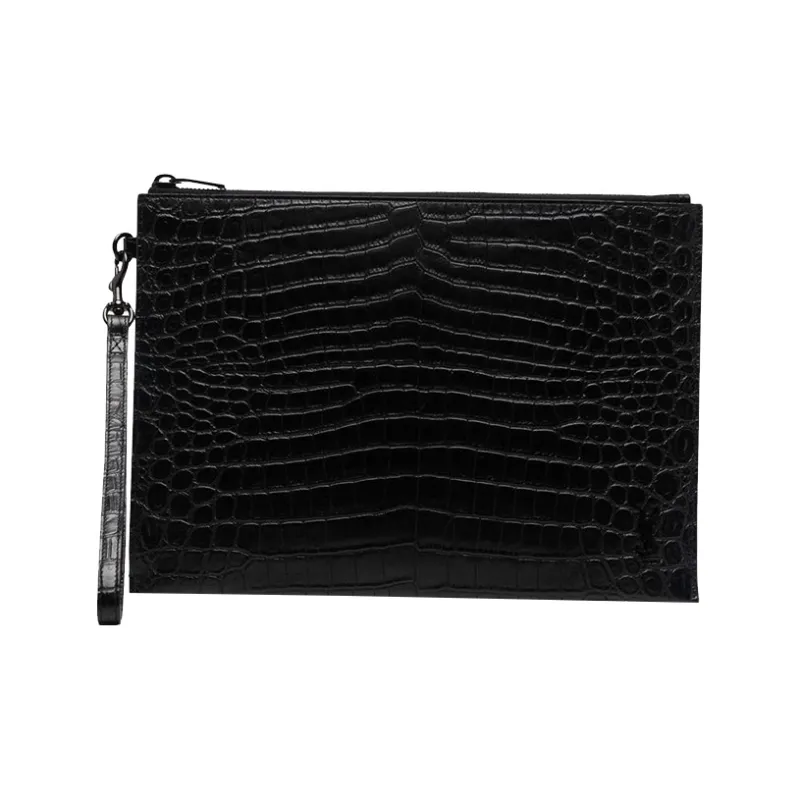 SAINT LAURENT PARIS Grained Leather Handbags Clutches Mini Unisex Black-0