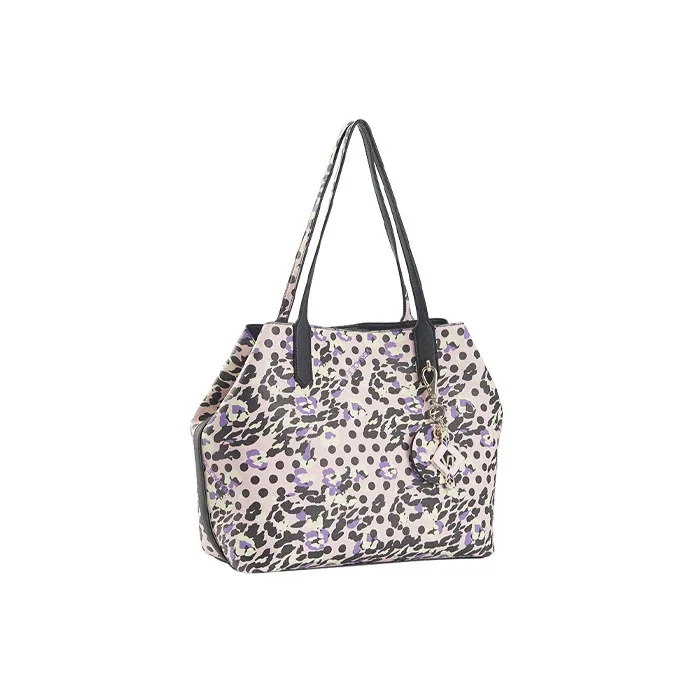 VERSACE JEANS COUTURE Polyester Tote Bag, Shopping Bag, Shoulder Bag Women's Pink-1