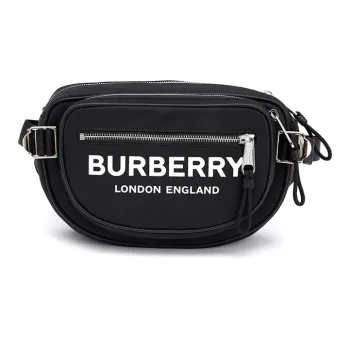 Burberry Fabric Crossbody Bag Sling Bag Fanny Pack Men's Black