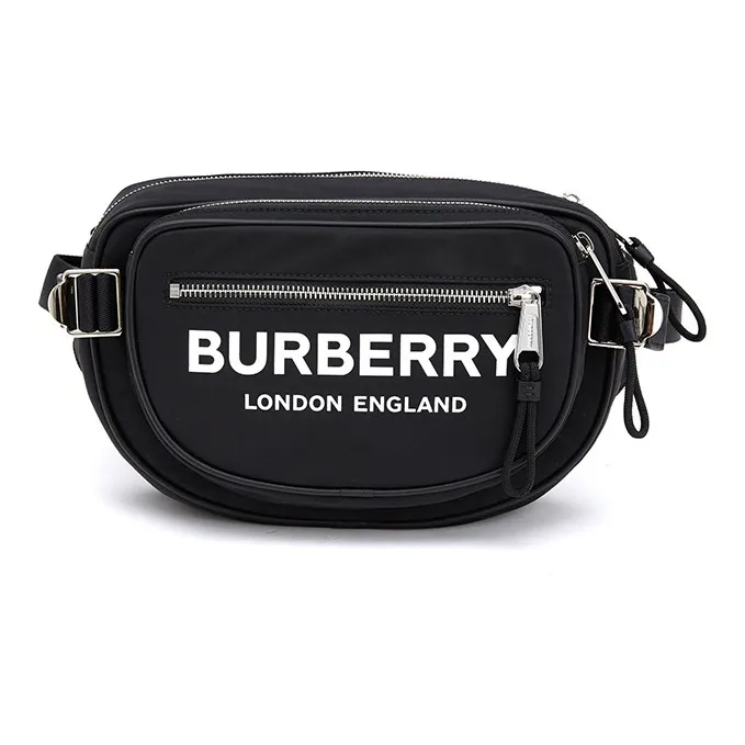 Burberry Fabric Crossbody Bag Sling Bag Fanny Pack Men's Black-0
