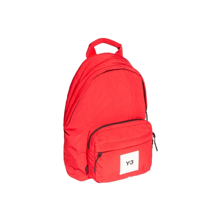 Y 3 Nylon Fabric Backpack Regular Unisex Red-1