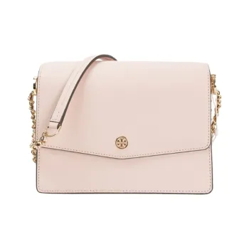 TORY BURCH Robinson Cross-Stitch Leather Crossbody Bag Shoulder Bag Women's Pink
